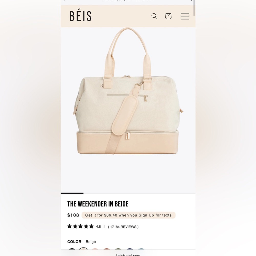 Beis The Weekender Tote bag